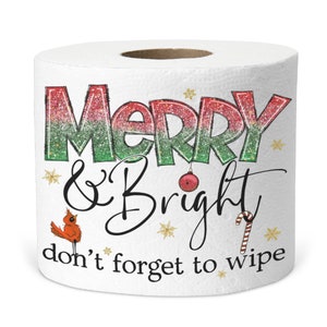 Carta igienica di Natale, regalo scherzoso, regalo elefante bianco, regalo di Natale di Babbo Natale segreto, regalo di Babbo Natale segreto divertente, regalo di Natale allegro e luminoso