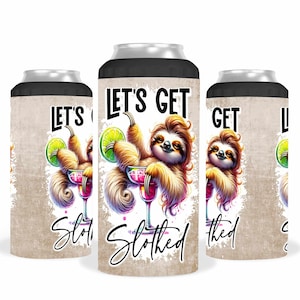 Faultier Dosenkühler: Personalisierter 4-in-1-Getränkehalter aus Edelstahl