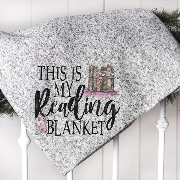 Custom Snuggle Blanket, This Is My Reading Throw Blanket, Book Lovers Gift, Fleece Snuggle Blanket For Book Lovers, Reading Gift Ideas