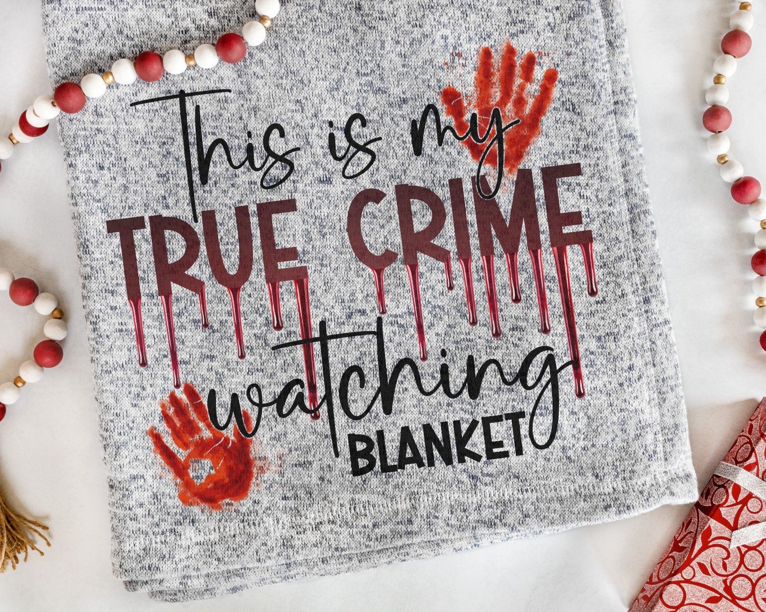True Crime Snuggle Blanket True Crime Watching Throw Blanket Etsy