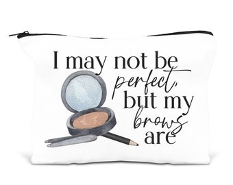 Custom Makeup Bag, Toiletry Cosmetic Bag With Funny Saying, Travel Makeup Bag For Her, Makeup Addict Unique Gift