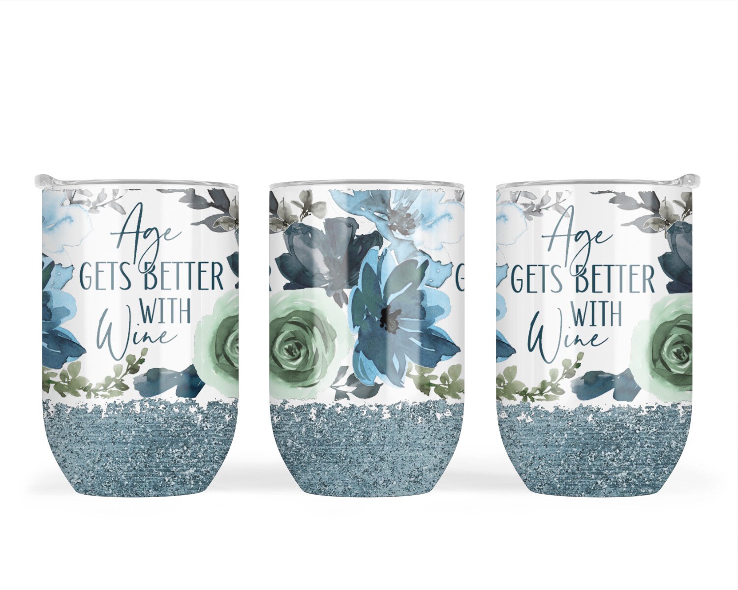 Age Gets Better With Wine Tumbler, Custom Personalized Insulated