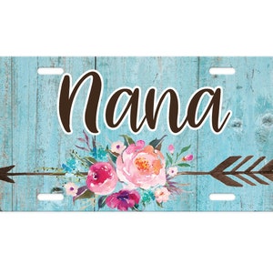 Personalisiertes Nummernschild, Oma Waschtischplatte, Benutzerdefiniertes Front Car Tag, Autozubehör
