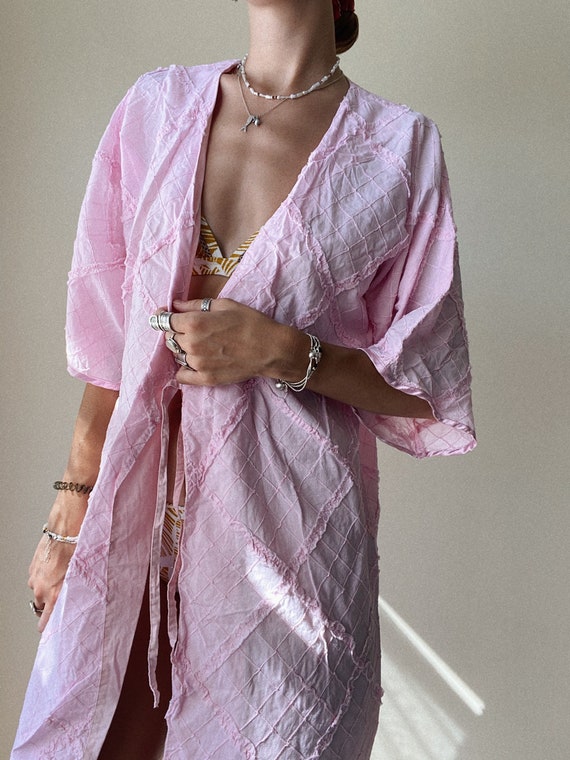 Vtg Australian cotton robe top // free size