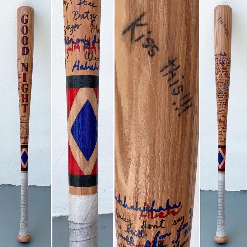 Harley Quinn Baseball Bat Suicide Squad DC Wood Realistic Etsy