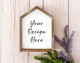 Mockup houten bord boerderij, gestileerde fotografie (digitale download)