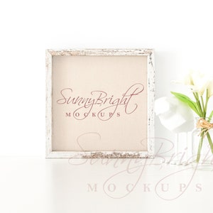 Wood frame photo, Styled mockup, Wood sign mockup, Farmhouse Sign Mockup, Wedding sign Mockup, Mockup frame, Box sign mockup, 10X10, JPG