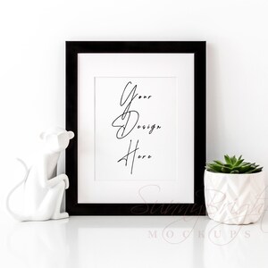Black Frame Mockup, Modern Frame Mockup, Minimalist Frame mock up, Mockup frame, Picture frame mockup, Digital mockup, 8X10, 11X14, JPG file