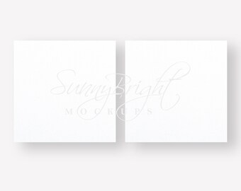 Square Card Mockup Etsy
