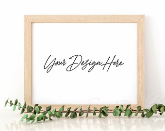 Holzrahmen Mockup, minimalistischer Stil (JPG Datei)