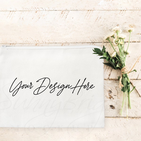 Makeup bag mockup, Cosmetic Bag mockup, Styled mockup, Make up Bag mockup, Canvas Bag mockup, Sublimation Makeup Bag mockup, Zip case mockup