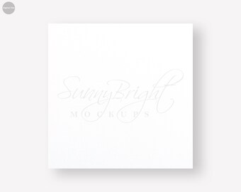 Square Card Mockup Etsy
