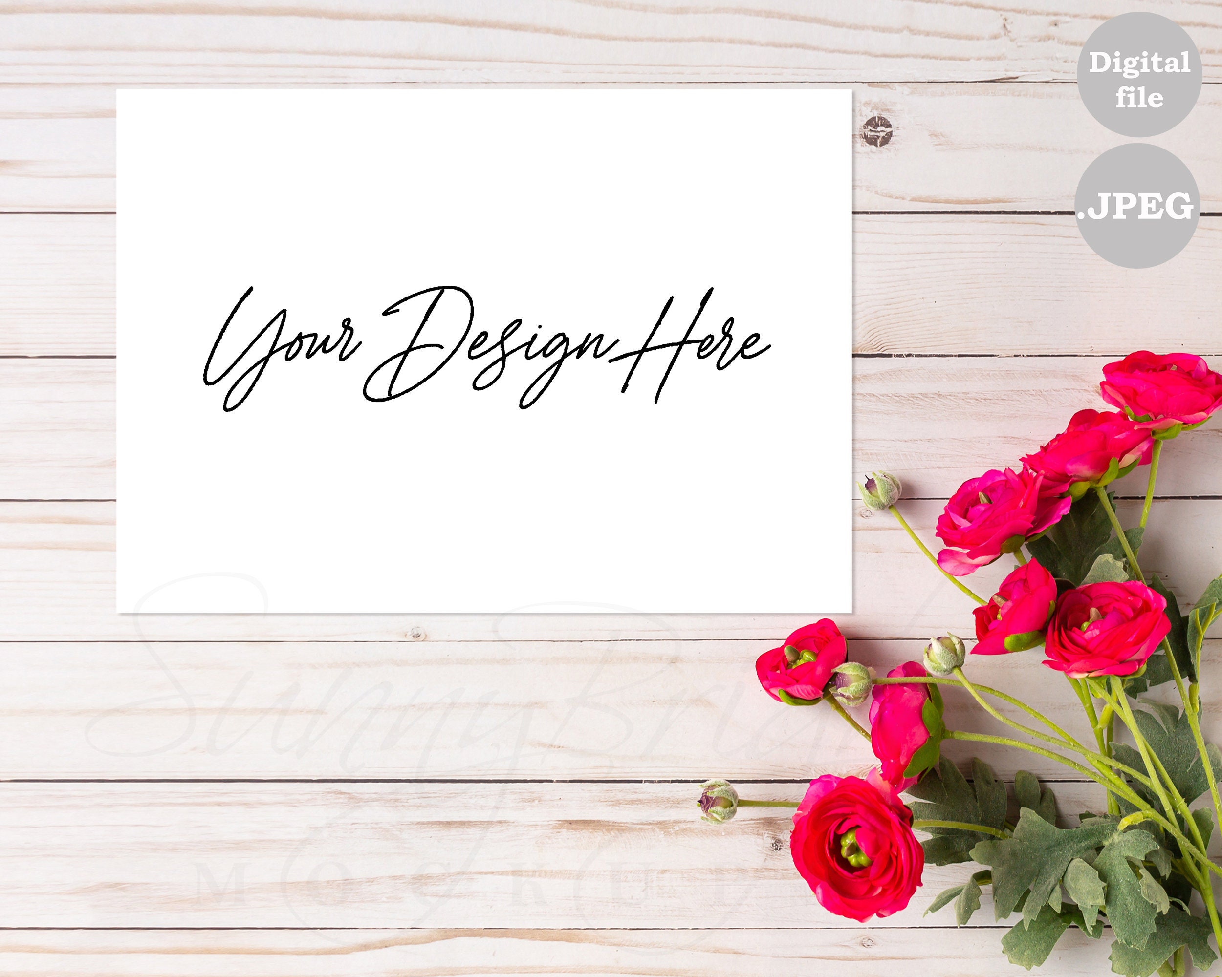 Download Styled 5X7 Card Mockup Valentine's Day mockup 5X7 ratio | Etsy