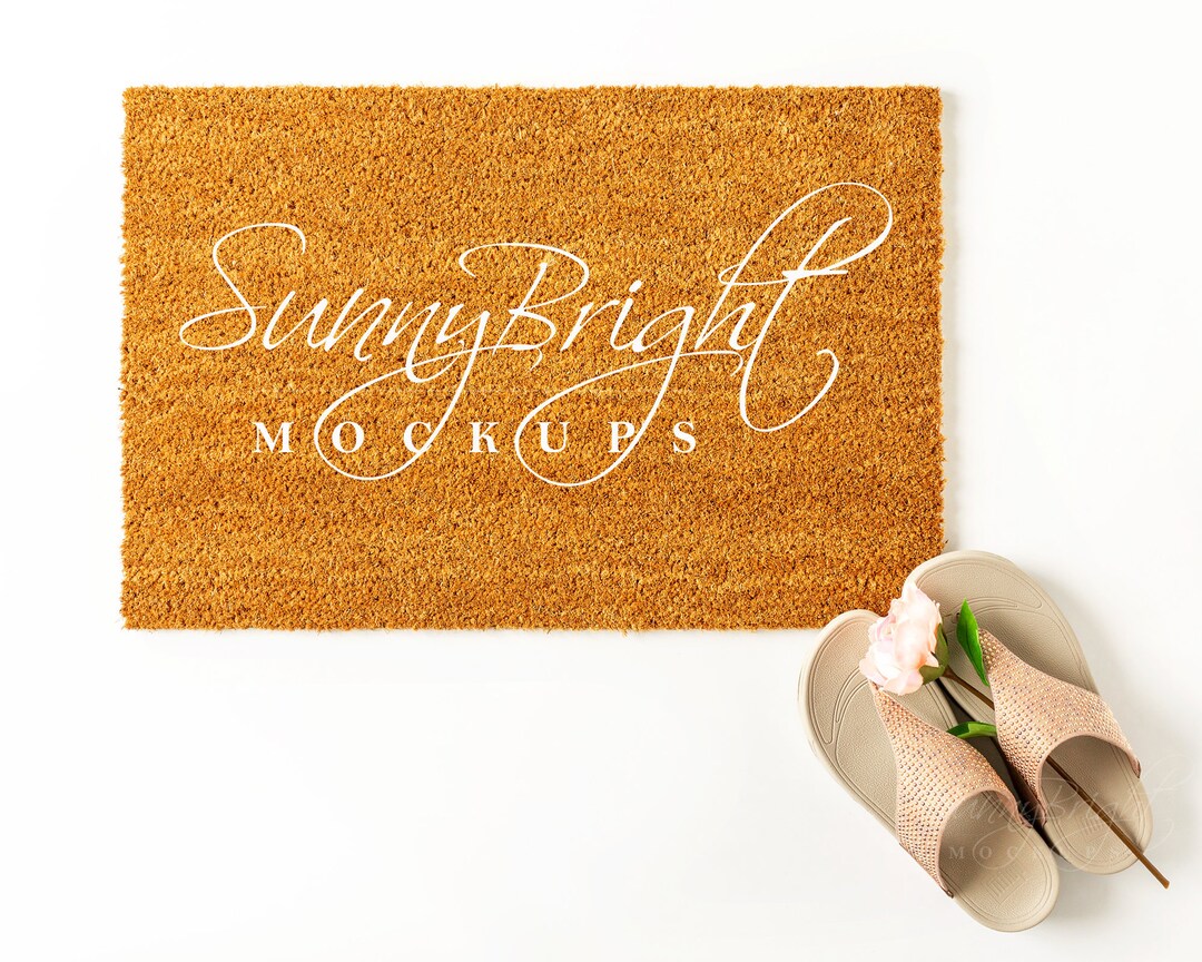 Doormat Mockup Coir Doormat Mockup Rustic Doormat Mockup Etsy
