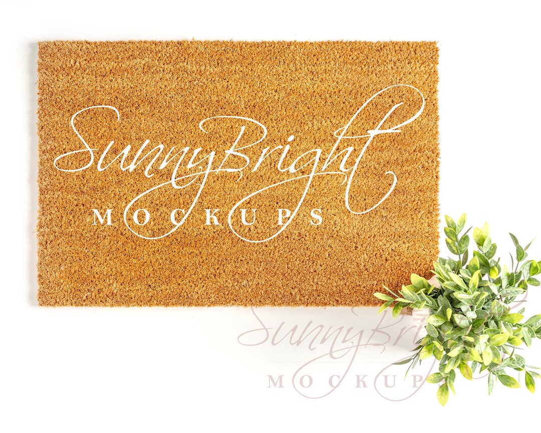 Doormat Mockup Coir Doormat Mockup Product Mockup Farmhouse Etsy