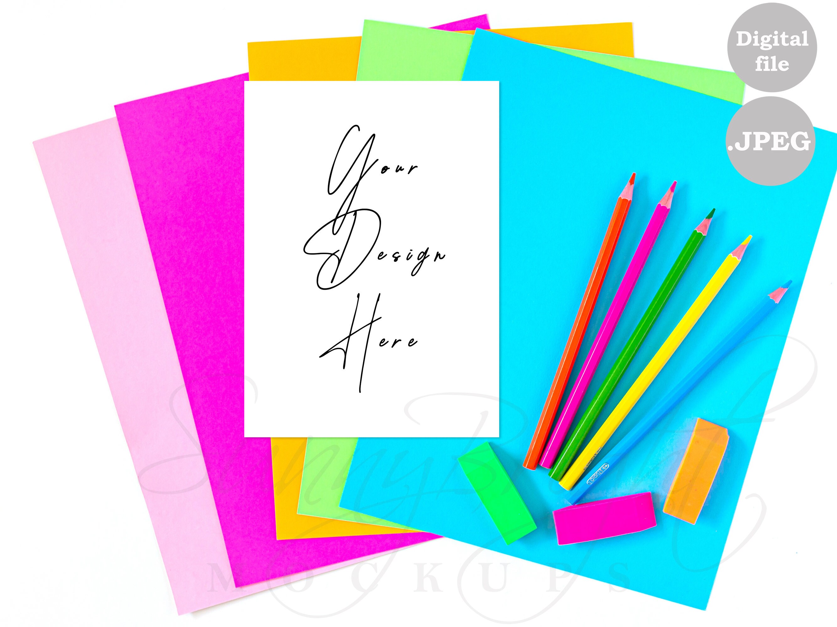 Download 5X7 Card Mockup School mockup 5X7 ratio A4 A3 A2 A1 | Etsy