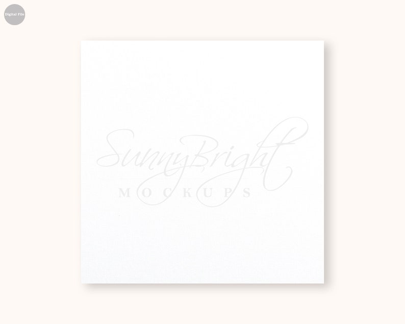 Download Plain Square Canvas Mockup 1x1 Ratio Wall Art Mockup Etsy