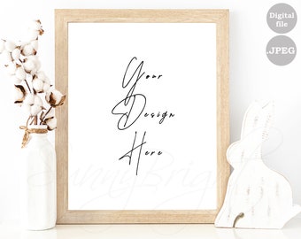 Easter frame mockup, Easter Sign Mockup, Wood Frame Mockup, Wood sign mockup, Farmhouse Mockup, Mock up frame, 8X10, 16X20, JPG file