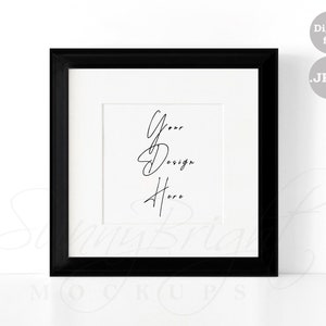 Square frame mockup, 1x1 ratio, Plain Frame Mockup, Black frame mockup, Modern Mockup frame, Minimal frame mockup, JPG file, frame photo