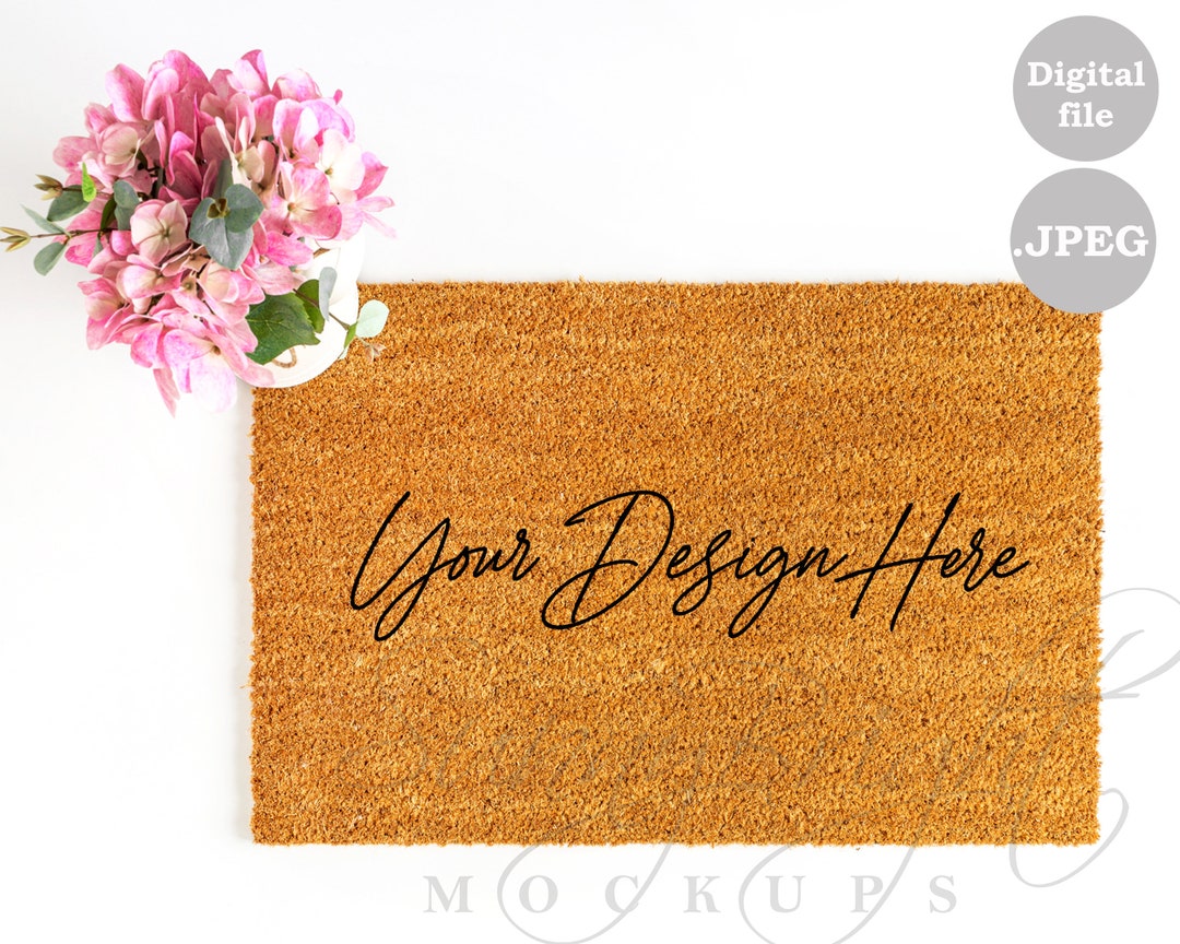 Doormat Mockup Coir Doormat Mockup Product Mockup Farmhouse Etsy