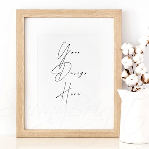 8X10 Wood Frame Mockup, Matted frame Mockup, Sign Mockup, Farmhouse mockup, Wood frame photo, Mockup frame, Mockup sign, 8X10, 16X20, 24X30