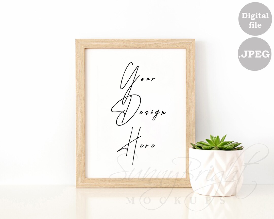 Frame Mockup, Wood Frame Mock Up, Wedding Frame Mockup, Blank Frame