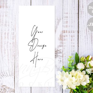 Wedding menu mockup, Menu Mockup, 4X9 menu mockup, Styled menu mockup, Menu template, Spring menu mockup, Spring menu mockup, Menu photo