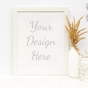 White Wood Sign Mockup, Wood Frame Mockup, Sign Mockup, Farmhouse mockup, Wood frame photo, Mockup frame, Mockup sign, 8X10, 16X20, 24X30