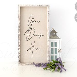 Wood Sign Mockup, Styled mockup, Wood frame photo, Wood frame mockup, Farmhouse Sign Mockup, Mockup frame, Box sign mockup, 12X24, JPG file