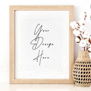 8X10 Wood Frame Mockup, Matted frame Mockup, Sign Mockup, Farmhouse mockup, Blank wood sign, Mockup frame, Mockup sign, 8X10, 16X20, 24X30