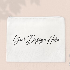 Cosmetic Bag mockup, Make up Bag mockup, Canvas Bag mockup, Sublimation Makeup Bag mockup, Zip case mockup, Cosmetic Bag Photo, JPG file