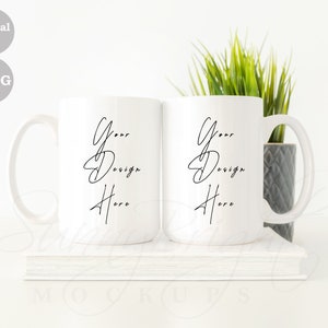 Mug Mockup, Two Mugs mockup, 15 oz, Coffee cup Mockup, Amuse mug mockup, 2 mugs mockup, Sublimation Mockup, Print-on-demand mockup, JPG file
