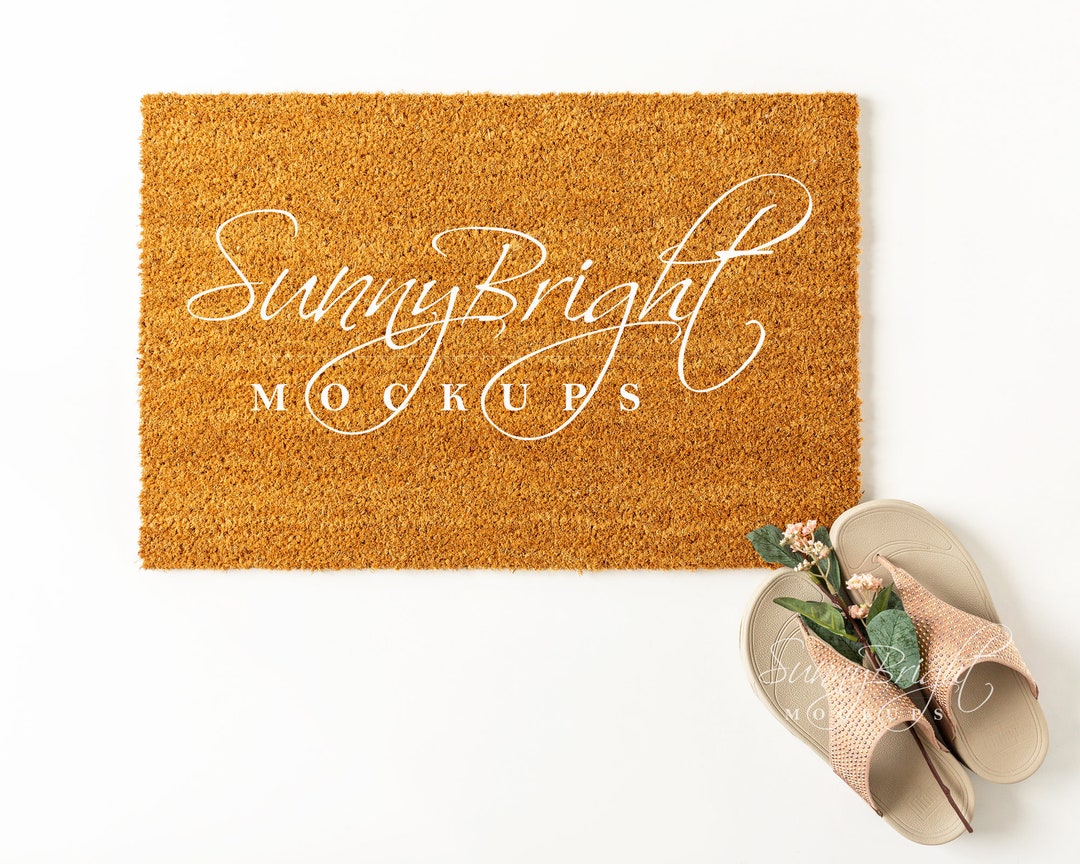 Doormat Mockup Coir Doormat Mockup Farmhouse Doormat Mockup Etsy
