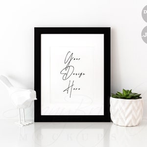 Black Frame Mockup, Modern Frame Mockup, Minimalist Frame mock up, Mockup frame, Picture frame mockup, Digital mockup, 8X10 11X14  mockup