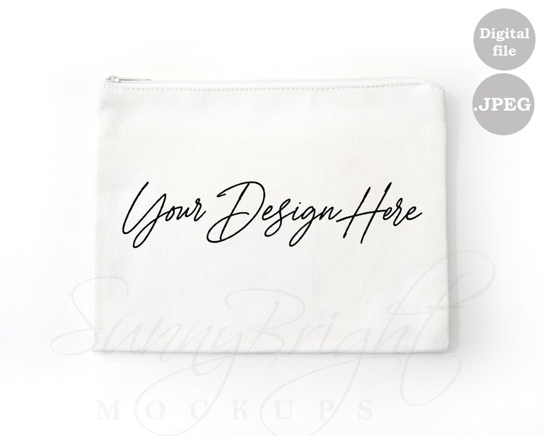 Download Cosmetic Bag mockup Make up Bag mockup Canvas Bag mockup | Etsy