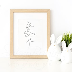 Easter Frame Mockup, 8X10 Frame Mockup, Wood Frame Mock up, Farmhouse mockup, Minimalist Mockup frame, Picture frame mockup, 8X10, 11X14