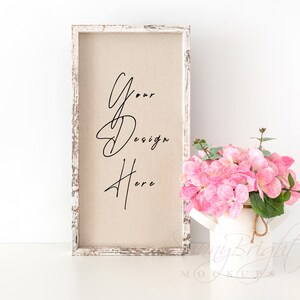 Wood Sign Mockup, Styled mockup, Wood frame photo, Wood frame mockup, Farmhouse Sign Mockup, Mockup frame, Box sign mockup, 12X24, JPG file