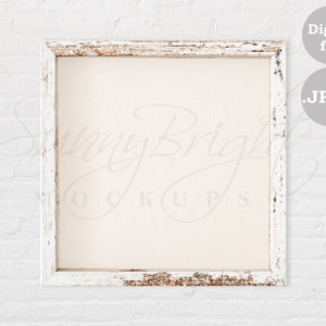 Farmhouse Sign MOCKUP, Plain Wood Sign Mockup, Frame on wall mockup, Wood frame mockup, Mockup frame, Box sign mockup, 1X1, JPG FILE