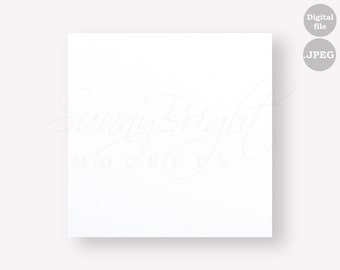 Square Canvas Mockup, Plain Wall Art, 1x1 Ratio (JPG Digital File)