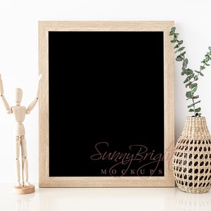 Wood Frame Mock up, Farmhouse Mockup, Chalkboard mockup, Blank frame, Mockup frame, Picture frame mockup, 8X10, 11X14, 16X20, JPG file