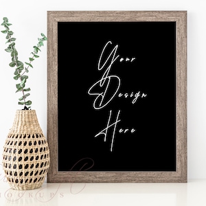 Chalkboard frame mockup, Wood Sign Mockup, Wood Frame Mockup, Rustic Farmhouse Sign Mockup, Styled Frame Mockup, 8X10 11X14 16X20 wood frame
