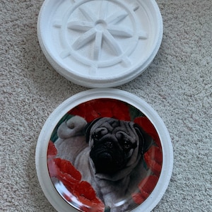 Danbury Mint Pug Plate