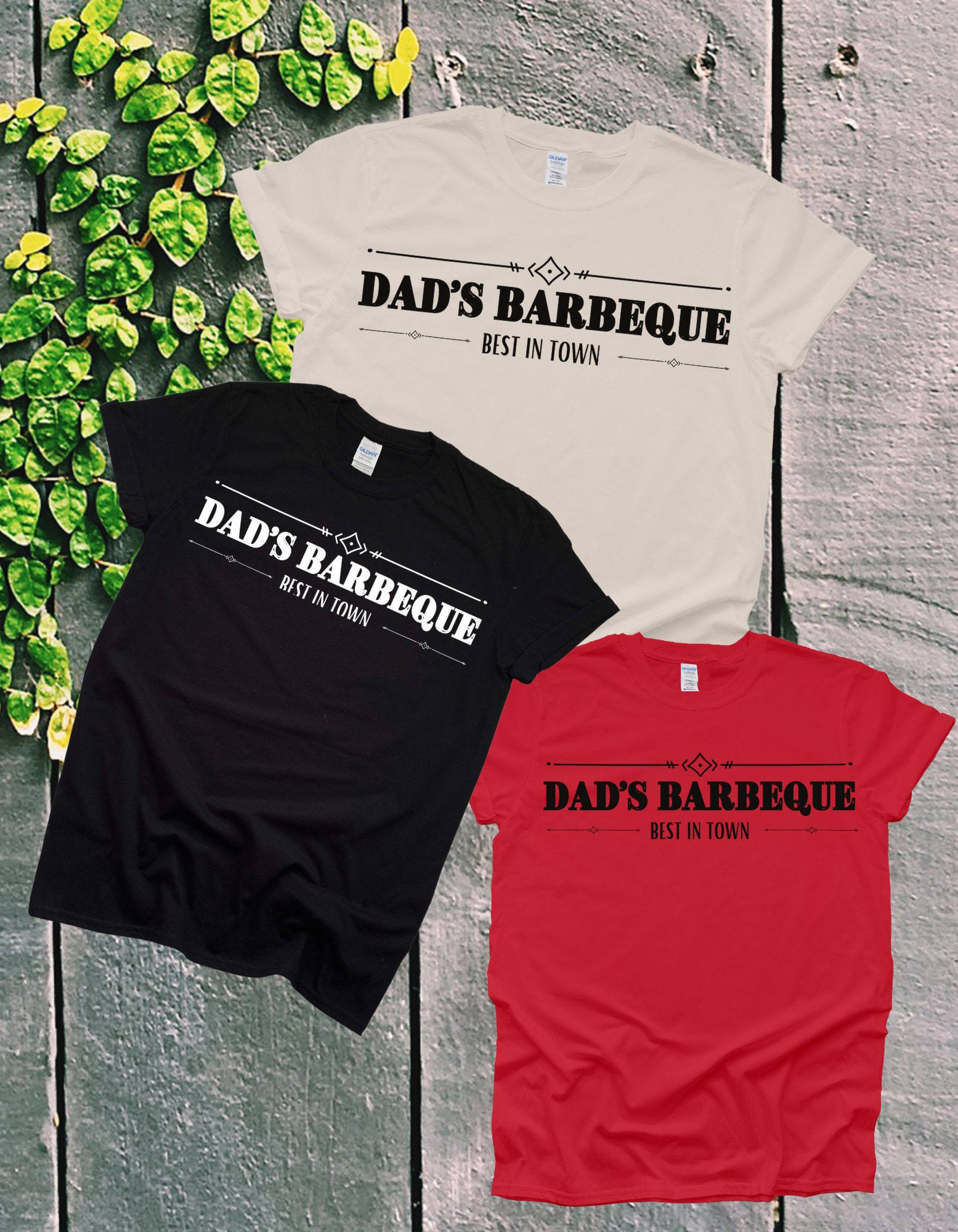 Dad's Bbq Best in Town T-shirt | Etsy