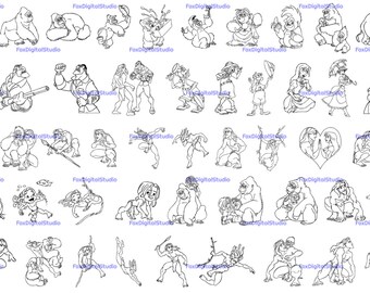 45 SVG/PNG/DXF Best Designs Bundle