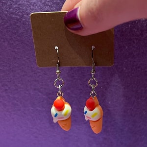 Ice cream earrings