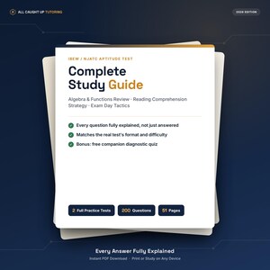 IBEW-Eignungstest-Lernleitfaden | Vorbereitung auf die Elektriker-Lehrlingsprüfung 2026 | 2 Übungstests + Lösungsschlüssel | Sofortiger PDF-Download