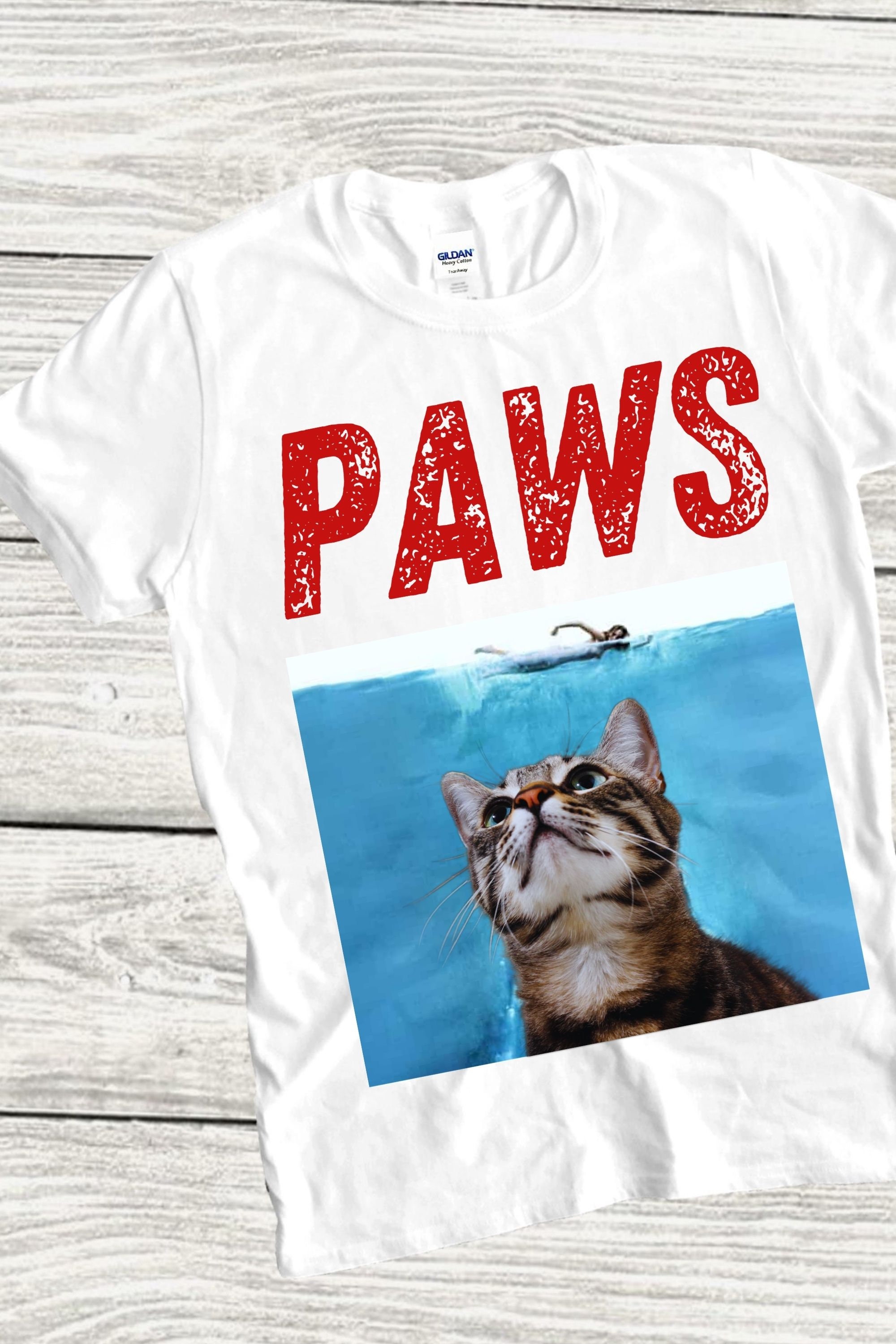 Cat Paws, Jaws Shirt, Jaws Cat T-shirt, Funny Cat Shirt, Jaws Cat Paws