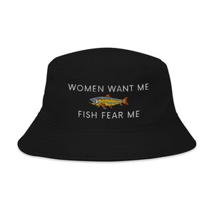  Fish Fear Me Golf Hat Kawaii Hat Pigment Black Custom