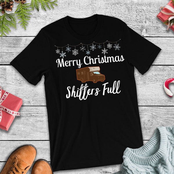 T-Shirt Divertente Merry Christmas Shitters Full 100% Cotone - Foto 11