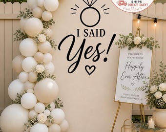 Custom Backdrop Vinyl Decal – Event Backdrop Sign, Baby Shower Decor, Birthday Party Backdrop, Wedding Welcome Sign, Personalized Name Decal